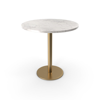 Round Bar Height Table With Marble Top PNG & PSD Images
