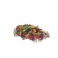 Large Plastic Crate Pile PNG & PSD Images