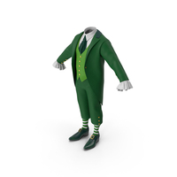 Green Tailcoat Suit And Shoes PNG & PSD Images