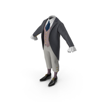 Tailcoat Suit And Shoes PNG & PSD Images