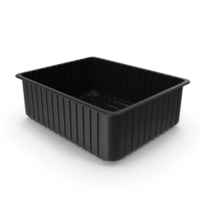 Plastic Food Storage without Lid Black 32x26cm PNG & PSD Images