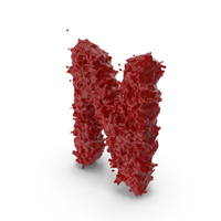 Halloween Bloody Letter N PNG & PSD Images
