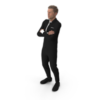 Man In Classic Suit With Crossed Arms PNG & PSD Images
