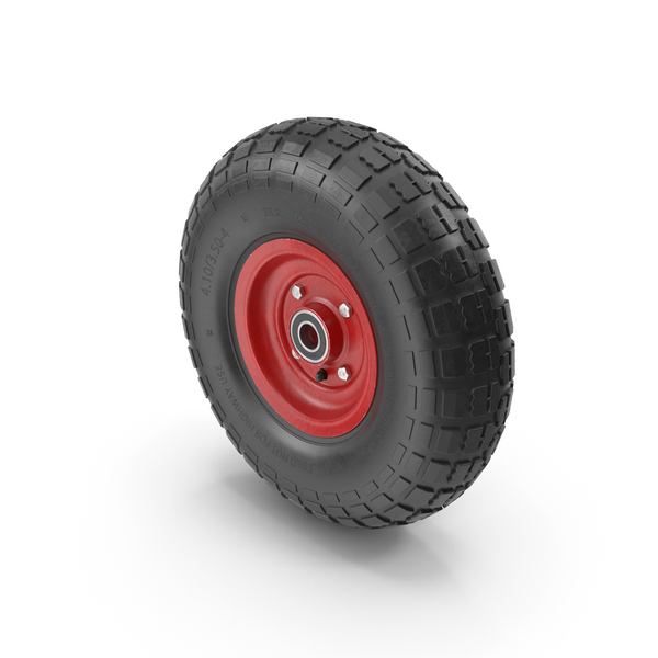 Pneumatic Cart Wheel PNG & PSD Images