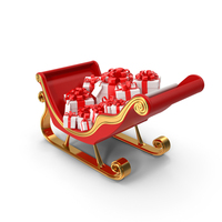 Santas Sleigh Gifts PNG & PSD Images