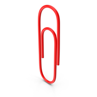 Red Paper Clip PNG & PSD Images