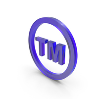 Blue Glass Trade Mark Symbol PNG & PSD Images