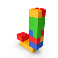 Colorful Toy Brick Letter J PNG & PSD Images
