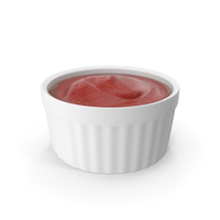 Tomato Ketchup In Melamine Dipping Bowl Round Sauce PNG & PSD Images