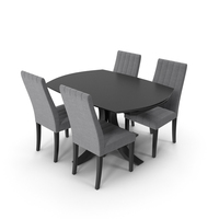 Loft Dining Table Set PNG & PSD Images