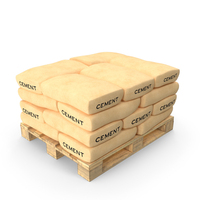 Cargo Cement Sack 4 Row Unsecured PNG & PSD Images