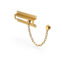 Gold Door Chain And Lock PNG & PSD Images