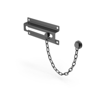 Black Door Chain And Lock PNG & PSD Images