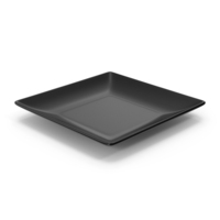 Black Square Plate PNG & PSD Images