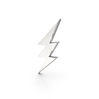 Silver Flash Symbol PNG & PSD Images