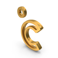 Gold Degree Celsius Symbol PNG & PSD Images