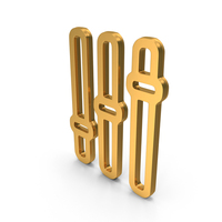 Gold Volume Controllers Symbol PNG & PSD Images