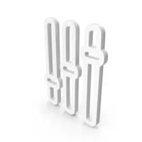White Volume Controllers Symbol PNG & PSD Images