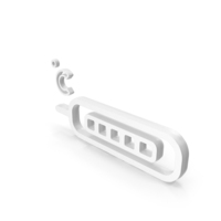 Thermometer Celsius Logo White PNG & PSD Images