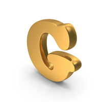 Gold Bold Capital Letter G PNG & PSD Images