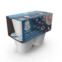 Blueberry Gerber Yogurt Pack PNG & PSD Images