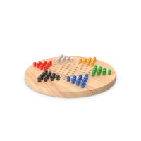 Chinese Checkers Game with Wooden Pegs PNG & PSD Images