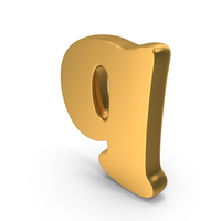 Alphabet q Bold Font Style Gold PNG & PSD Images