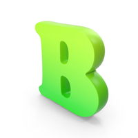 Green Bold Capital Letter B PNG & PSD Images