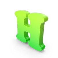 Green Bold Capital Letter H PNG & PSD Images