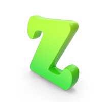 Green Bold Capital Letter Z PNG & PSD Images