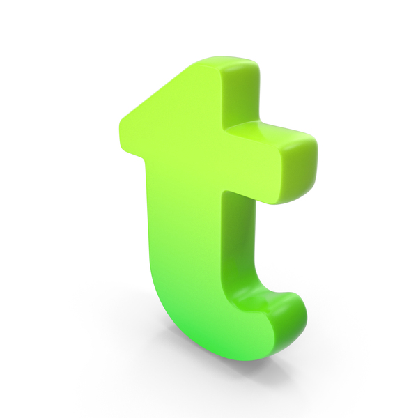 Alphabet t Bold Font Style Green PNG Images & PSDs for