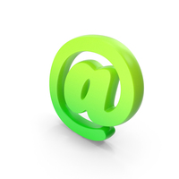 Green At The Rate Symbol PNG & PSD Images