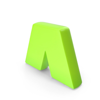 Green Bold Caret Symbol PNG & PSD Images
