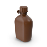 Brown Army Flask PNG & PSD Images