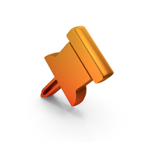 Desk Pin Logo In Metallic Shade PNG & PSD Images