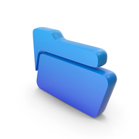 Blue New Folder Icon PNG & PSD Images