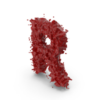 Halloween Bloody Letter R PNG & PSD Images
