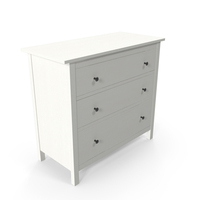 Hemnes 3 Drawer Ikea Chest White Stain PNG & PSD Images