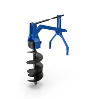 Hydraulic Post Hole Digger PNG & PSD Images