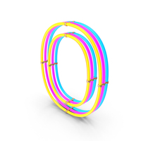 Steampunk Neon Letter O PNG & PSD Images
