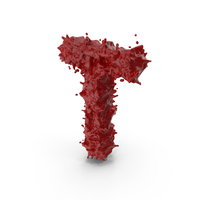 Halloween Bloody Letter T PNG & PSD Images