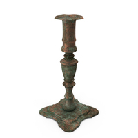 Antique Copper Medieval Candle Holder PNG & PSD Images