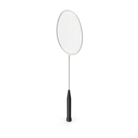 White Badminton Racket PNG & PSD Images