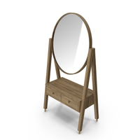 Oak Dressing Table PNG & PSD Images