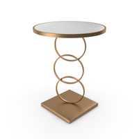 Gold Rings Side Table PNG & PSD Images