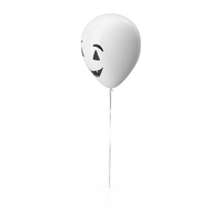 White Face Halloween Balloon PNG & PSD Images