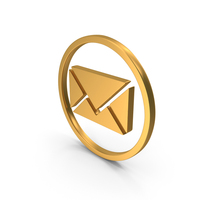 Gold Circular Letter Symbol PNG & PSD Images