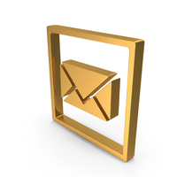 Envelope Letter Gold PNG & PSD Images
