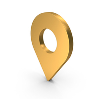 Location Symbol Gold PNG & PSD Images
