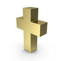 Golden Cross Symbol PNG & PSD Images